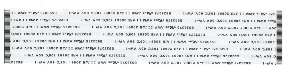 50 Pin 0.5mm Pitch 100mm Length FFC Cable - Same Direction- Type A 50 Pin 0.5mm Pitch 100mm Length FFC Cable - Same Direction- Type A