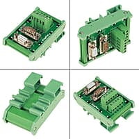 DB9-MG6 Terminal Blocks Module DIN Rail Mount Interface Module Male / Female Connector Board DB9-MG6 Terminal Blocks Module DIN Rail Mount Interface Module Male / Female Connector Board