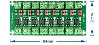 PC817 8 Channel Optocoupler Isolation Board PC817 8 Channel Optocoupler Isolation Board